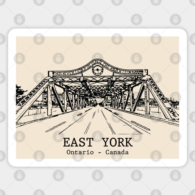 East York - Ontario Magnet by Lakeric